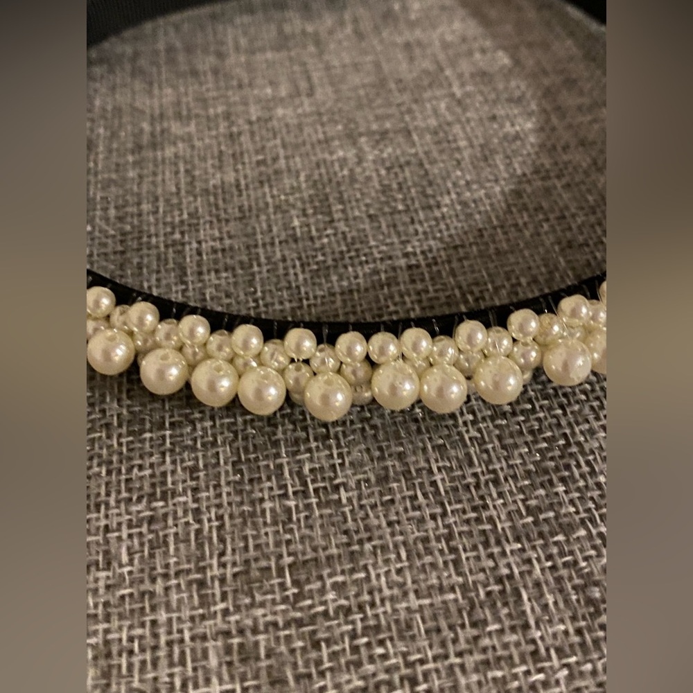 Zara faux pearl headband